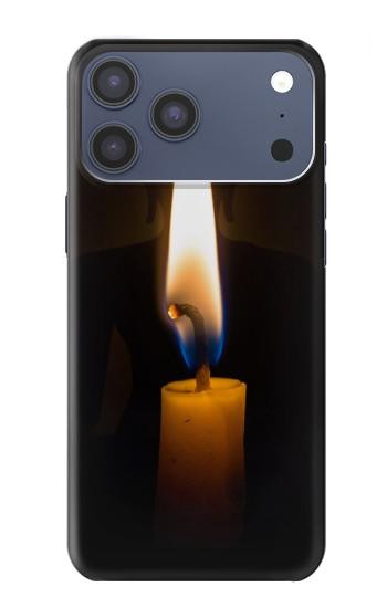 S3530 仏 Buddha Candle Burning iPhone 17 Pro Max, 18 Pro Max バックケース、フリップケース・カバー
