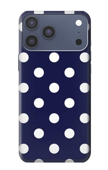 S3533 ブルーの水玉 Blue Polka Dot iPhone 17 Pro Max, 18 Pro Max バックケース、フリップケース・カバー