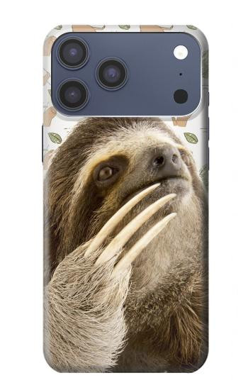 S3559 ナマケモノ Sloth Pattern iPhone 17 Pro Max バックケース、フリップケース・カバー