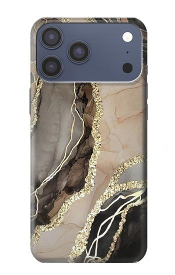 S3700 マーブルゴールドグラフィックプリント Marble Gold Graphic Printed iPhone 17 Pro Max バックケース、フリップケース・カバー