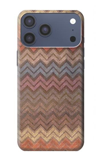 S3752 ジグザグ生地パターングラフィックプリント Zigzag Fabric Pattern Graphic Printed iPhone 17 Pro Max, 18 Pro Max バックケース、フリップケース・カバー