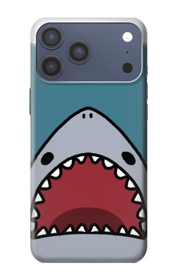 S3825 漫画のサメの海のダイビング Cartoon Shark Sea Diving iPhone 17 Pro Max, 18 Pro Max バックケース、フリップケース・カバー