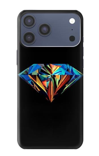 S3842 抽象的な カラフルな ダイヤモンド Abstract Colorful Diamond iPhone 17 Pro Max, 18 Pro Max バックケース、フリップケース・カバー