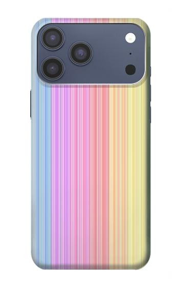S3849 カラフルな縦の色 Colorful Vertical Colors iPhone 17 Pro Max バックケース、フリップケース・カバー