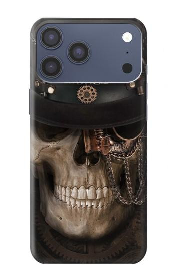 S3852 スチームパンクな頭蓋骨 Steampunk Skull iPhone 17 Pro Max バックケース、フリップケース・カバー