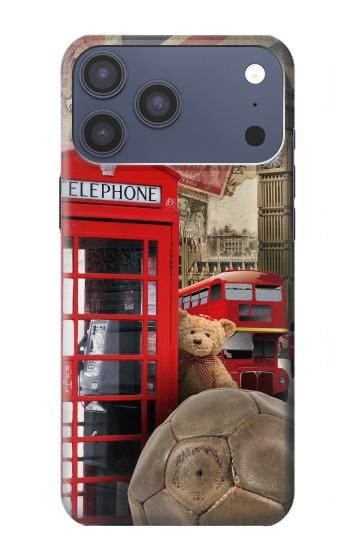 S3856 ヴィンテージ ロンドン ブリティッシュ Vintage London British iPhone 17 Pro Max, 18 Pro Max バックケース、フリップケース・カバー