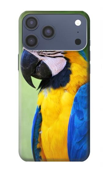 S3888 コンゴウインコの顔の鳥 Macaw Face Bird iPhone 17 Pro Max, 18 Pro Max バックケース、フリップケース・カバー