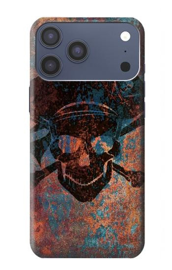 S3895 海賊スカルメタル Pirate Skull Metal iPhone 17 Pro Max バックケース、フリップケース・カバー