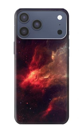 S3897 赤い星雲の宇宙 Red Nebula Space iPhone 17 Pro Max バックケース、フリップケース・カバー