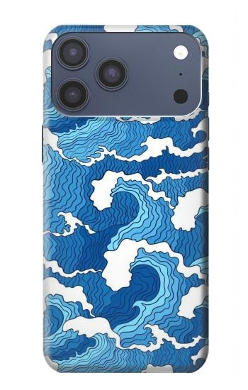 S3901 美しい嵐の海の波 Aesthetic Storm Ocean Waves iPhone 17 Pro Max バックケース、フリップケース・カバー