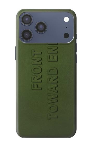 S3936 敵に向かって正面から Front Toward Enermy iPhone 17 Pro Max バックケース、フリップケース・カバー