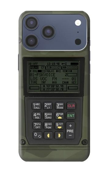 S3959 ミリタティ ラジオ グラフィック プリント Military Radio Graphic Print iPhone 17 Pro Max, 18 Pro Max バックケース、フリップケース・カバー