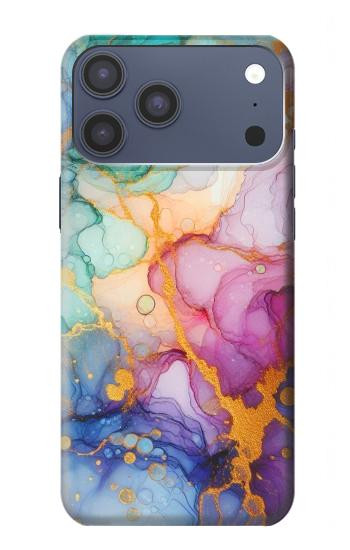 S4001 マルチカラーの抽象画 ライラック エメラルド Multicolored Abstract Lilac Emerald iPhone 17 Pro Max, 18 Pro Max バックケース、フリップケース・カバー