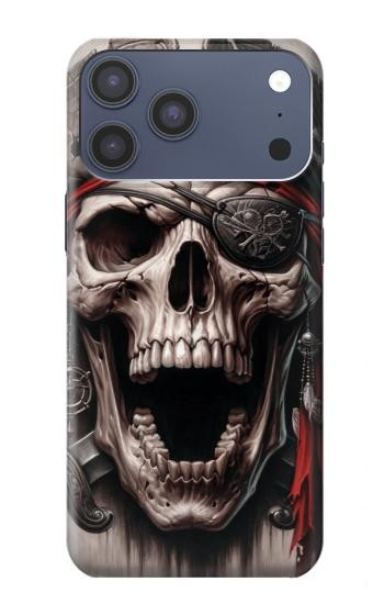 S4009 海賊の頭蓋骨 Pirate Skull iPhone 17 Pro Max, 18 Pro Max バックケース、フリップケース・カバー