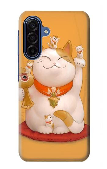 S1217 マネキネコ Maneki Neko Lucky Cat Samsung Galaxy A17, A18 バックケース、フリップケース・カバー