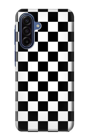 S1611 チェッカーボード Black and White Check Chess Board Samsung Galaxy A17, A18 バックケース、フリップケース・カバー