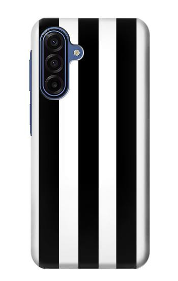 S2297 黒と白の縦縞 Black and White Vertical Stripes Samsung Galaxy A17 バックケース、フリップケース・カバー