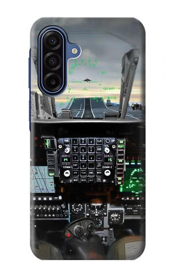 S2435 戦闘機 航空機 コックピット Fighter Jet Aircraft Cockpit Samsung Galaxy A17, A18 バックケース、フリップケース・カバー