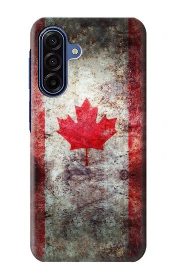 S2490 カナダメープルリーフ旗 Canada Maple Leaf Flag Texture Samsung Galaxy A17 バックケース、フリップケース・カバー