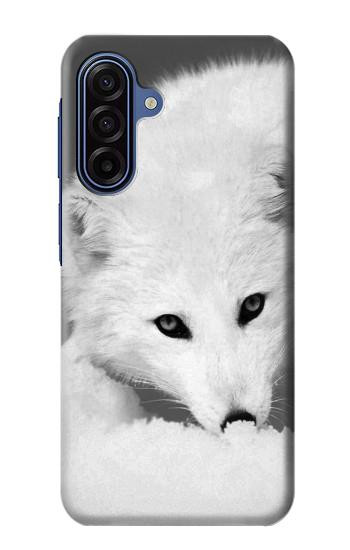 S2569 ホワイト北極キツネ White Arctic Fox Samsung Galaxy A17 バックケース、フリップケース・カバー