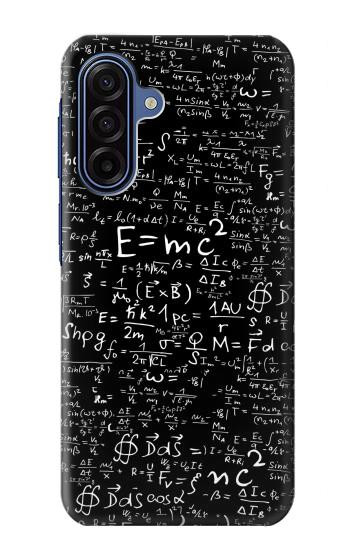 S2574 数学物理学黒板式 Mathematics Physics Blackboard Equation Samsung Galaxy A17, A18 バックケース、フリップケース・カバー