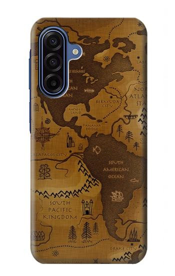 S2861 アンティークの世界地図 Antique World Map Samsung Galaxy A17, A18 バックケース、フリップケース・カバー