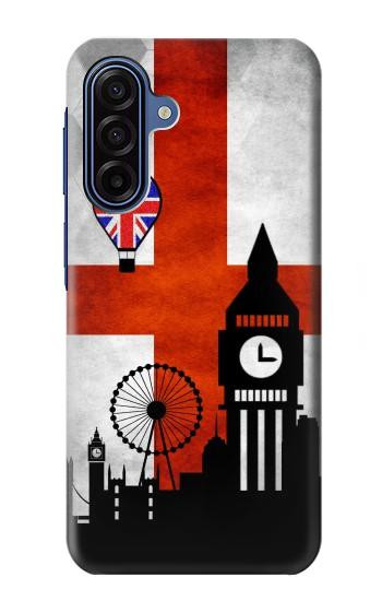 S2979 イングランドサッカー England Football Soccer Flag Samsung Galaxy A17 バックケース、フリップケース・カバー