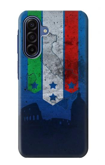 S2983 イタリアサッカー Italy Football Soccer Flag Samsung Galaxy A17 バックケース、フリップケース・カバー