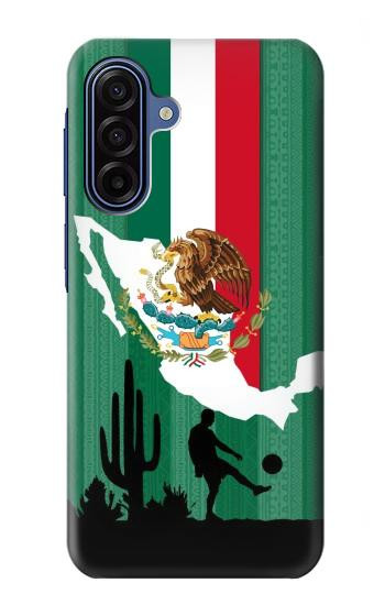 S2994 メキシコサッカー Mexico Football Soccer Map Flag Samsung Galaxy A17 バックケース、フリップケース・カバー