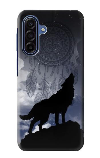 S3011 ドリームキャッチャーオオカミは 月にハウリング Dream Catcher Wolf Howling Samsung Galaxy A17 バックケース、フリップケース・カバー