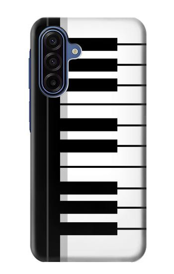 S3078 黒と白のピアノキーボード Black and White Piano Keyboard Samsung Galaxy A17 バックケース、フリップケース・カバー