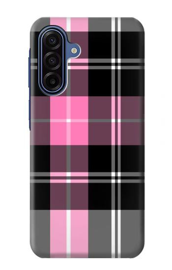 S3091 ピンクの模様のパターン Pink Plaid Pattern Samsung Galaxy A17 バックケース、フリップケース・カバー