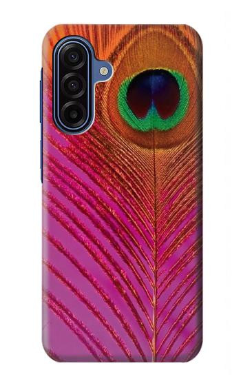 S3201 ピンクピーコックフェザー Pink Peacock Feather Samsung Galaxy A17, A18 バックケース、フリップケース・カバー