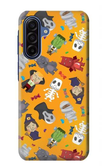 S3275 かわいいハロウィーンの漫画のパターン Cute Halloween Cartoon Pattern Samsung Galaxy A17 バックケース、フリップケース・カバー