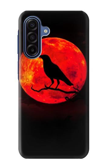 S3328 カラス赤い月 Crow Red Moon Samsung Galaxy A17 バックケース、フリップケース・カバー
