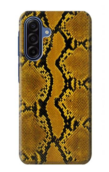 S3365 黄パイソンの皮膚 グラフィックプリント Yellow Python Skin Graphic Print Samsung Galaxy A17 バックケース、フリップケース・カバー