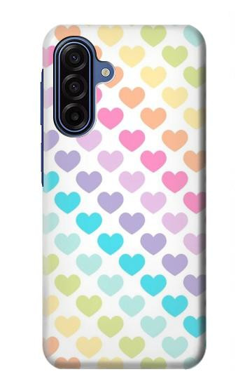 S3499 カラフルなハート柄 Colorful Heart Pattern Samsung Galaxy A17, A18 バックケース、フリップケース・カバー