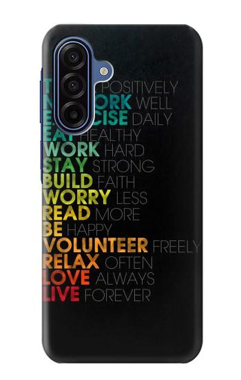 S3523 ポジティブな言葉 Think Positive Words Quotes Samsung Galaxy A17, A18 バックケース、フリップケース・カバー