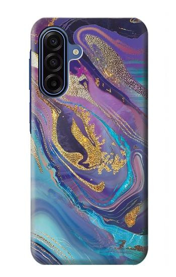 S3676 カラフルな抽象的な大理石の石 Colorful Abstract Marble Stone Samsung Galaxy A17, A18 バックケース、フリップケース・カバー