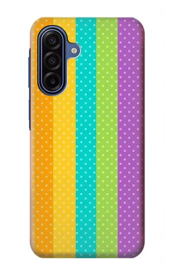 S3678 カラフルなレインボーバーティカル Colorful Rainbow Vertical Samsung Galaxy A17 バックケース、フリップケース・カバー