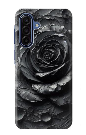 S3969 黒いバラの力強い筆遣い Black Rose Hard Brush Stroke Samsung Galaxy A17, A18 バックケース、フリップケース・カバー