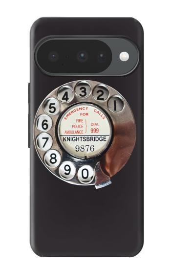 S0059 レトロなダイヤル式の電話ダイヤル Retro Rotary Phone Dial On Google Pixel 10, 10 Pro バックケース、フリップケース・カバー