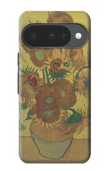 S0214 フィンセント・ファン・ゴッホ 15本のひまわり Van Gogh Vase Fifteen Sunflowers Google Pixel 10, 10 Pro バックケース、フリップケース・カバー