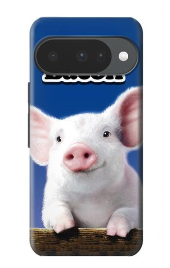 S0608 私はベーコンが大好き かわいい子ブタ I Love Bacon Cute Baby Pig Google Pixel 10, 10 Pro バックケース、フリップケース・カバー