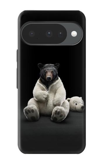 S0878 黒いくま Black Bear Google Pixel 10, 10 Pro バックケース、フリップケース・カバー