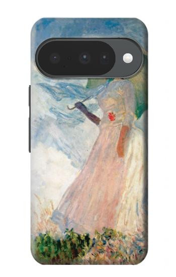 S0998 クロード・モネ 日傘を差す女 Claude Monet Woman with a Parasol Google Pixel 10, 10 Pro バックケース、フリップケース・カバー