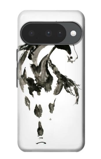 S1031 馬の絵筆 Horse Paintbrush Google Pixel 10, 10 Pro バックケース、フリップケース・カバー
