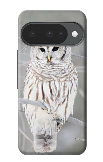 S1566 白フクロウ シロフクロウ Snowy Owl White Owl Google Pixel 10, 10 Pro バックケース、フリップケース・カバー