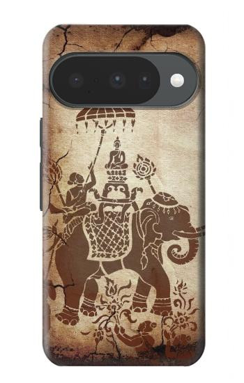 S2102 タイアート 象に仏 Thai Art Buddha on Elephant Google Pixel 10, 10 Pro バックケース、フリップケース・カバー