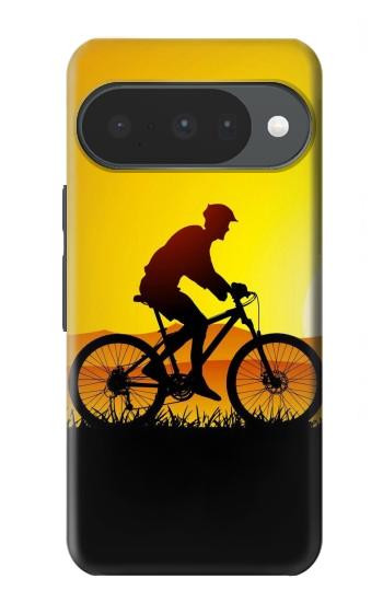 S2385 自転車 夕焼け Bicycle Bike Sunset Google Pixel 10, 10 Pro バックケース、フリップケース・カバー